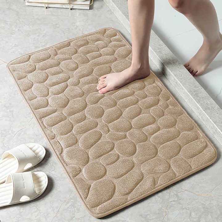 DYWANIK ŁAZIENKOWY 50X80CM DUŻY MIĘKKI XXL CHŁONNY ANTYPOŚLIZG MEMORY FOAM