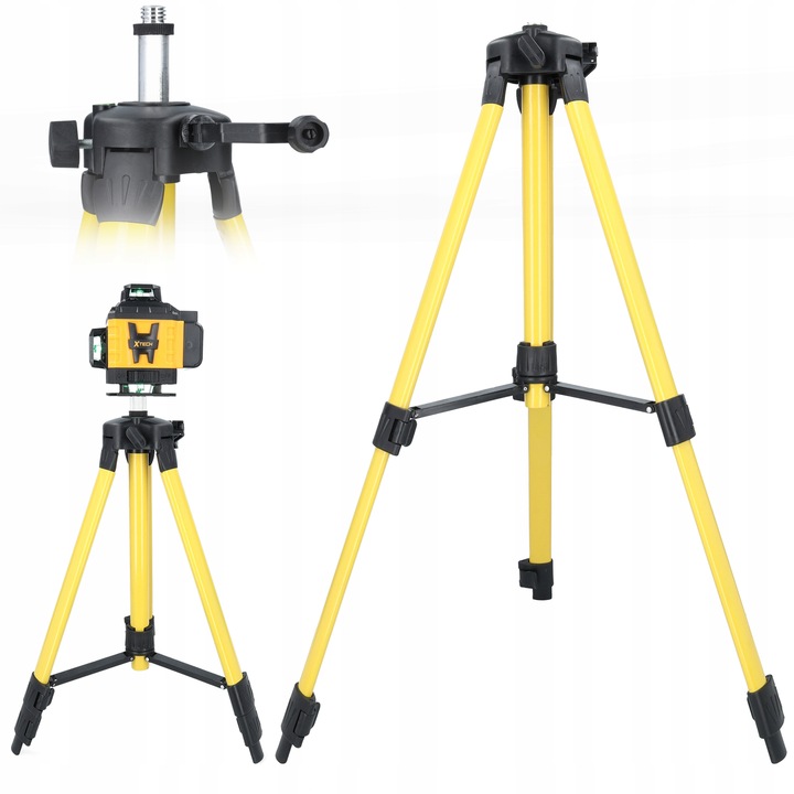 STATYW TRIPOD STOJAK DO POZIOMICY LASEROWEJ KRZYŻOWEJ XTECH