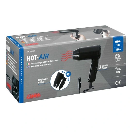 SUSZARKA SAMOCHODOWA DO WŁOSÓW 12V TURYSTYCZNA