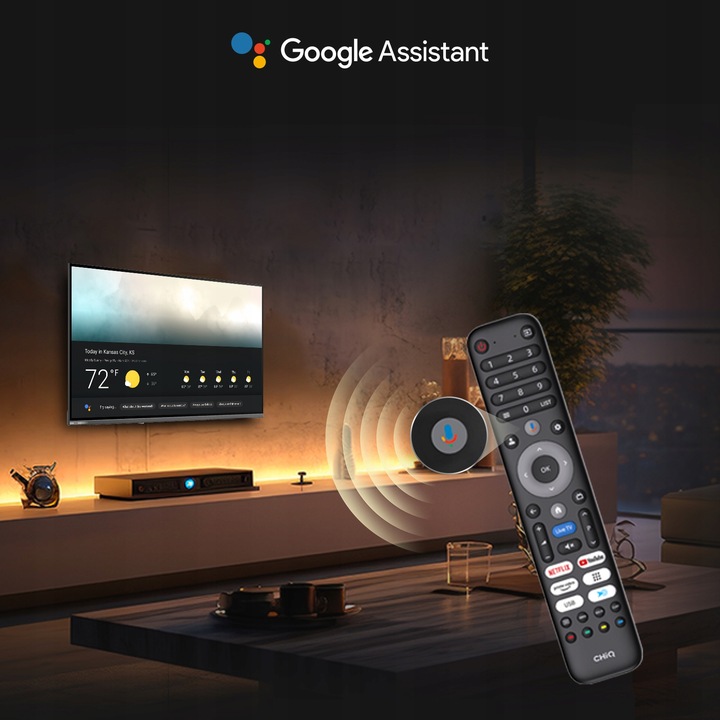 Telewizor QLED CHiQ U43QST 43 Cale 4K UHD Smart Google TV Dolby Audio