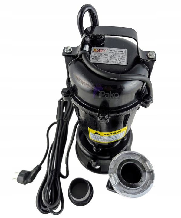 MOCNA POMPA DO WODY BRUDNEJ SZAMBA Z ROZDRABNIACZEM FASTFIX NA W