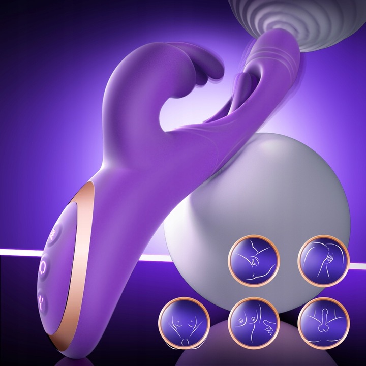 Trzepoczący wibrator Dildo dla kobiet 12 wibracji