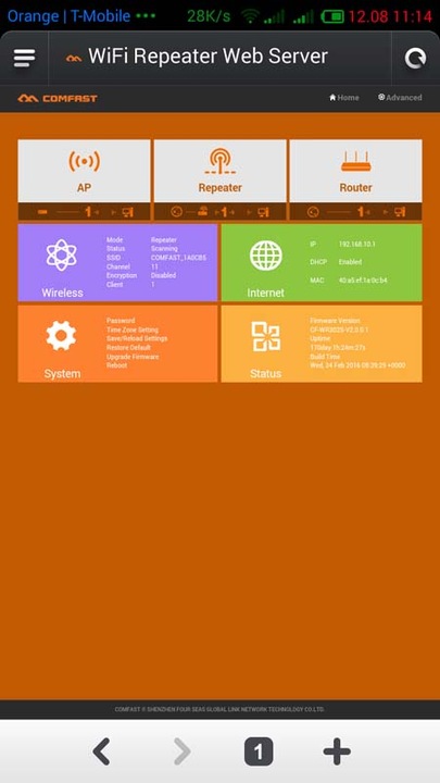 MOCNY Wzmacniacz Repeater sieci WiFi - Dwie anteny, dwa procesory Realtek
