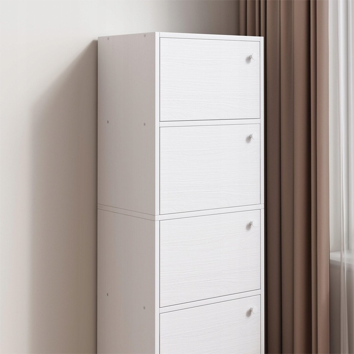 NOWOCZESNA POJEMNA KOMODA SZAFKA DUŻA BIAŁA SKANDYNAWSKI RETRO LOFT 5