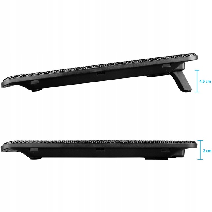 PODSTAWKA DUŻA PODKŁADKA CHŁODZĄCA POD LAPTOPA NOTEBOOK 12-15,4" CICHA 11dB