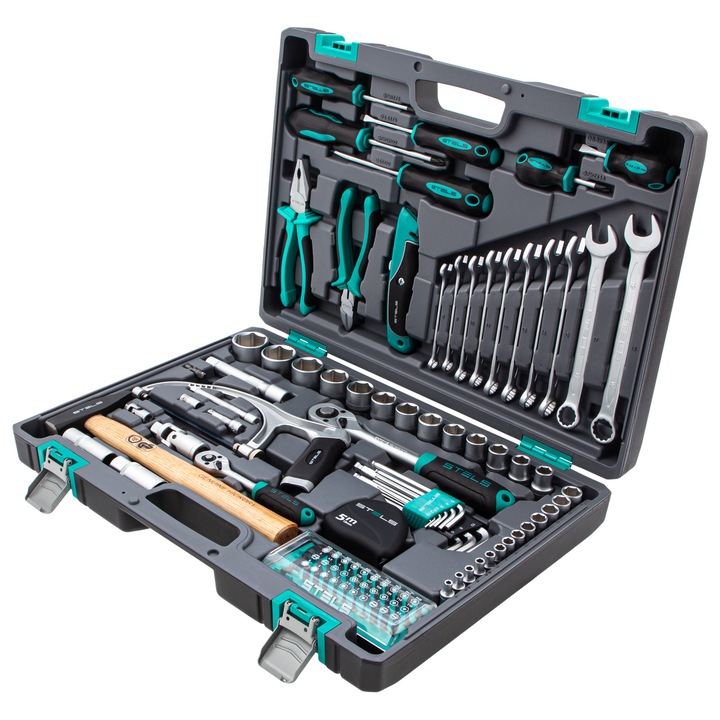 Zestaw narzędzi kluczy walizka narzędziowa 98 elem