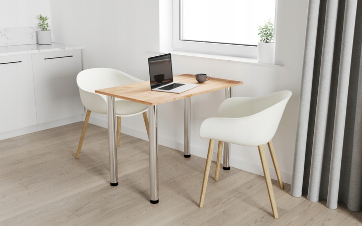 Stół kuchenny do Jadalni do salonu kuchni 90x50 CRAFT ZŁOTY NOGI CHROM