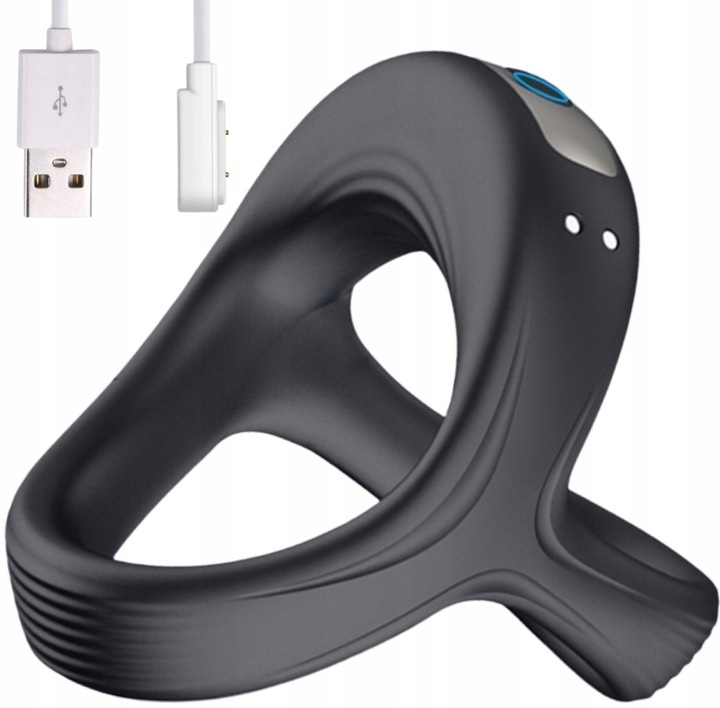 WIBRUJĄCY PIERŚCIEŃ RING NA PENISA I JĄDRA 10 FUNKCJI WIBRACJI COCK RING