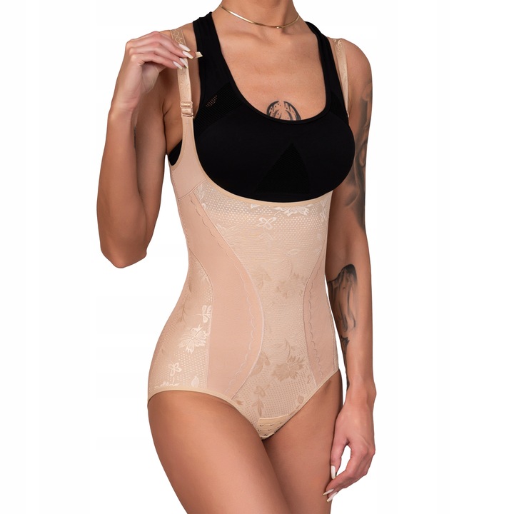 MOCNO wyszczuplające BODY modelujące KORYGUJĄCY gorset