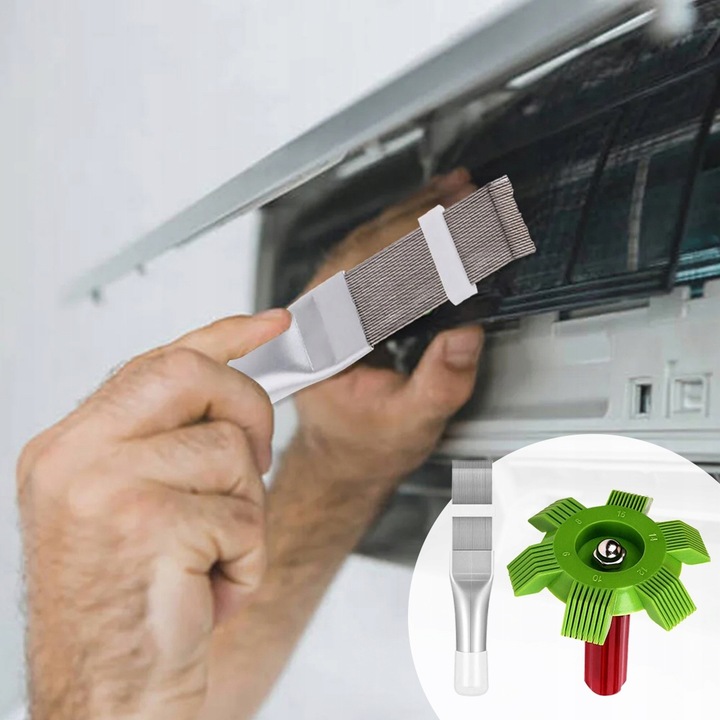 4szt ZESTAW SZCZOTEK GRZEBIENI DO CZYSZCZENIA KLIMATYZACJI SAMOCHODU