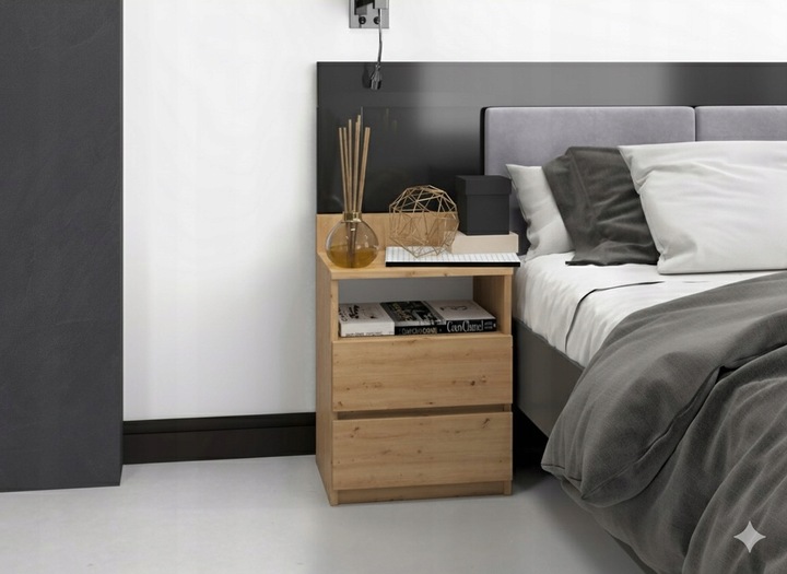 SZAFKA NOCNA STOLIK SYPIALNIA M1 DĄB ARTISAN