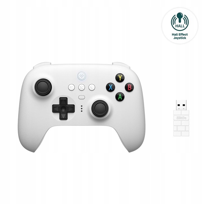8BitDo Ultimate 2.4G Pad PC Hall Ed/White