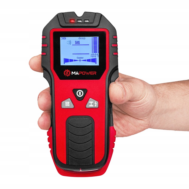 WYKRYWACZ PRZEWODÓW DETEKTOR DREWNA METALU KABLI RUR W ŚCIANIE MAPOWER