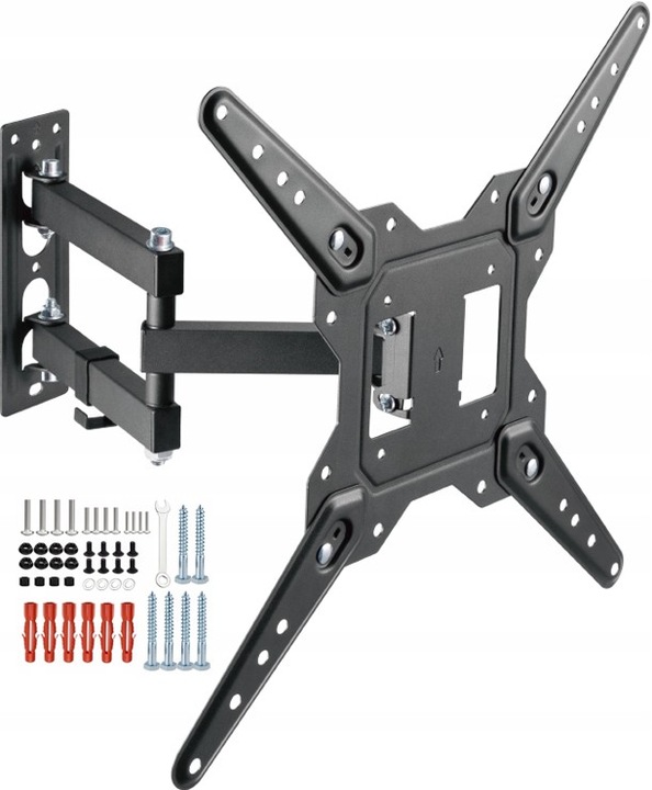 MOCNY OBROTOWY WIESZAK UCHWYT ŚCIENNY TV TELEWIZORA MONITORA 22-55'' CALI