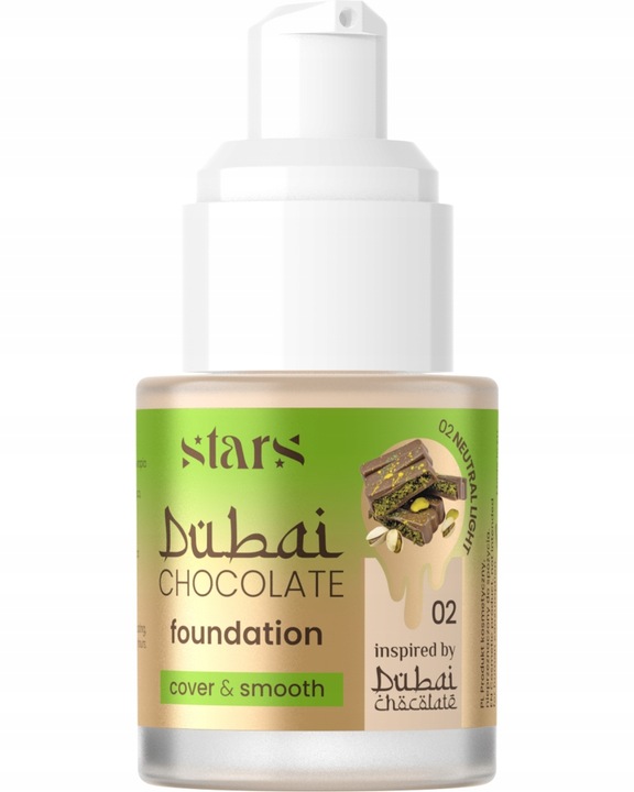 Stars from the stars Podkład do twarzy kryjący Dubai Chocolate 02 Neutral