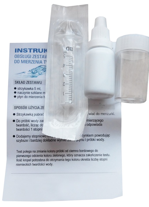 Kropelkowy Tester do Badania Twardości Wody