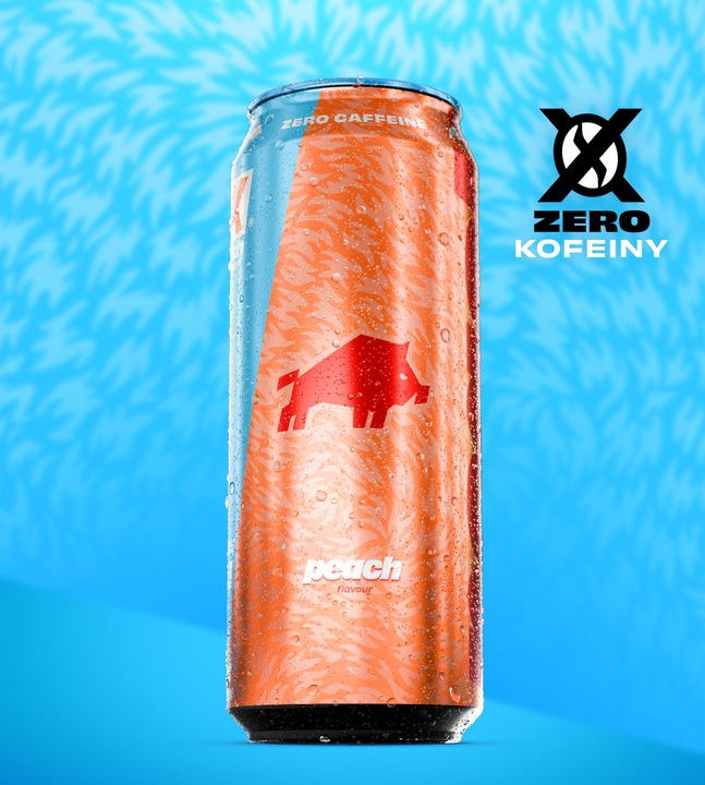 Napój gazowany WK DZIK ZERO CAFFEINE ZERO KALORII WKDZIK PEACH 500ml 24szt