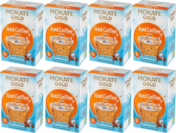 Napój Kawowy Kawa Mrożona Premium Iced Coffe Karmelowa 8 szt. Mokate x8