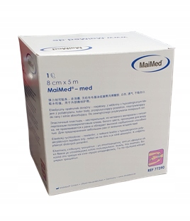 PLASTER Z OPATRUNKIEM 8CMx5M DO CIĘCIA WŁÓKNINOWY