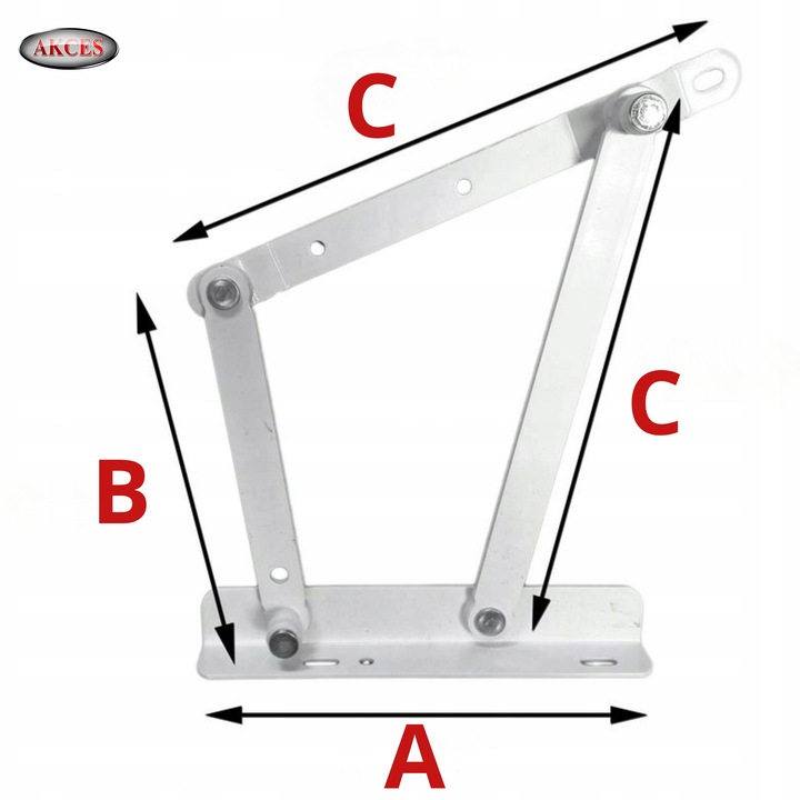 PODNOŚNIK WERSALKI KANAPY ŁÓŻKA TAPCZANU ZESTAW L+P 2 SPRĘŻYNY STAL