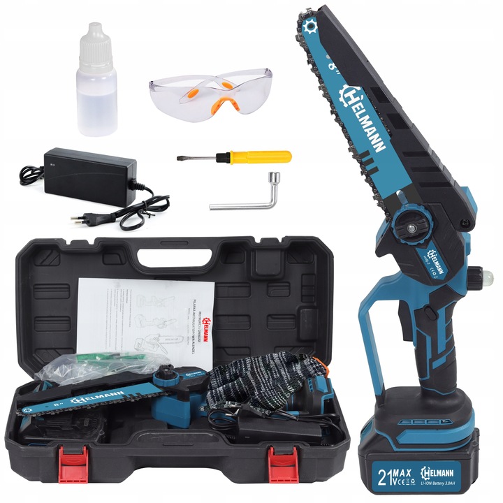 PIŁA ŁAŃCUCHOWA AKUMULATOROWA 8" BEZSZCZOTKOWA PILARKA DO GAŁĘZI