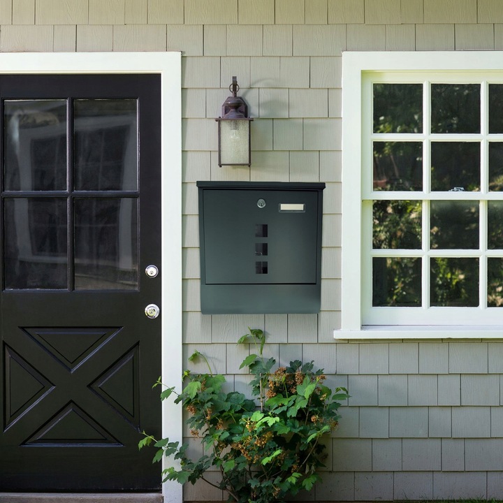 Skrzynka na Listy Gazety Pocztę Pocztowa Antracyt Duża Listowa A4 do