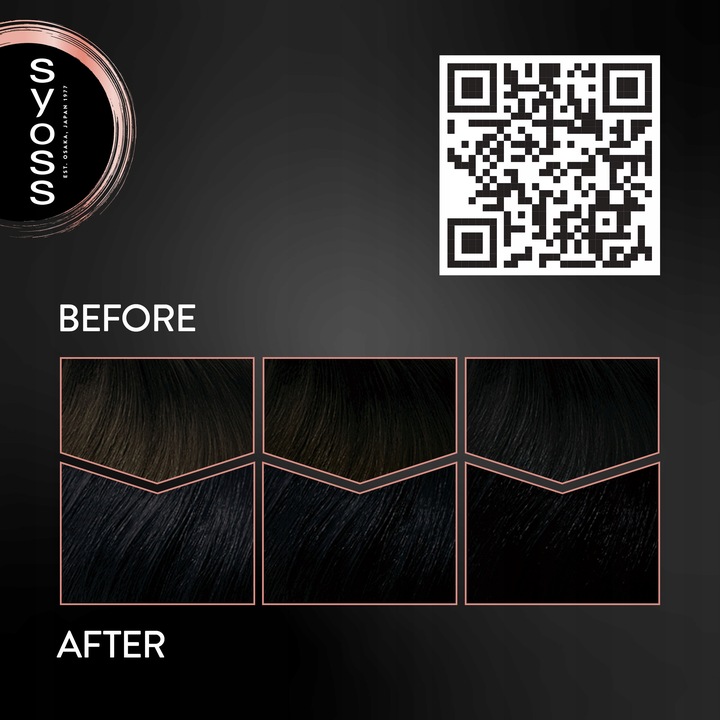 Syoss Farba do Włosów Trwała Permanent Color 1-1 Czerń 2 szt.