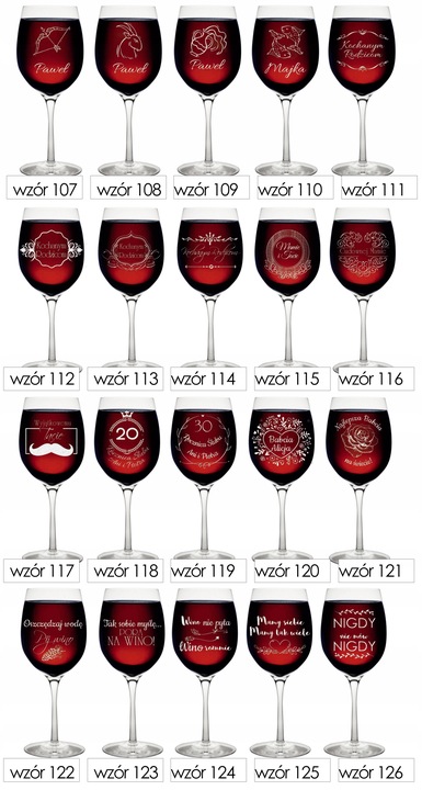 Kieliszek do wina z GRAWEREM prezent upominek urodziny dzień kobiet + KOREK