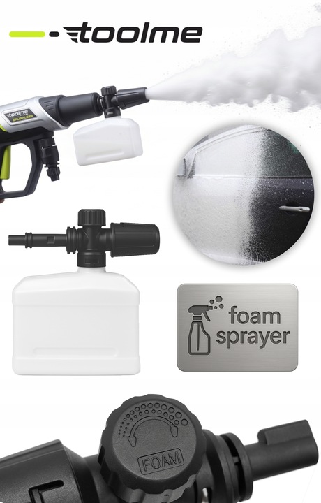 Myjka Ciśnieniowa Akumulatorowa elektryczna ALUMINIOWA pompa toolme