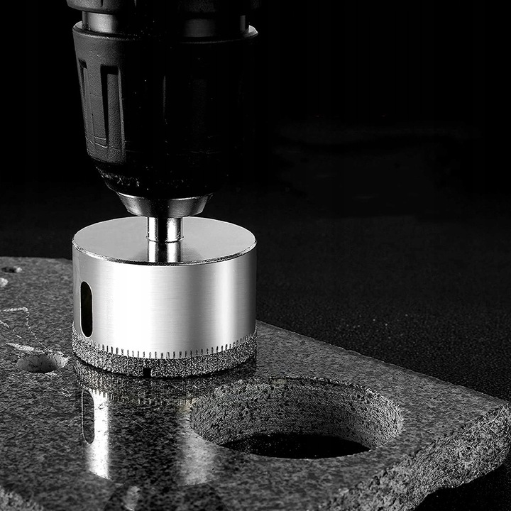 WIERTŁO OTWORNICE DIAMENTOWE DO GRESU PŁYTEK SZKŁA PROFIL 6-68MM KORONKI
