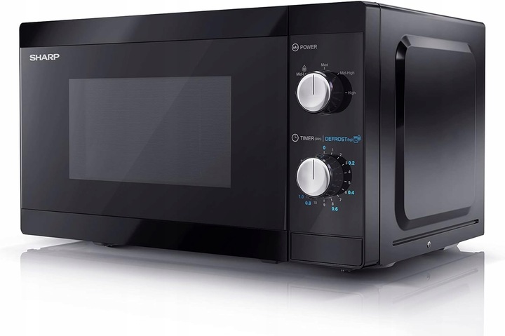 Kuchenka mikrofalowa wolnostojąca SHARP 800W 20L czarna