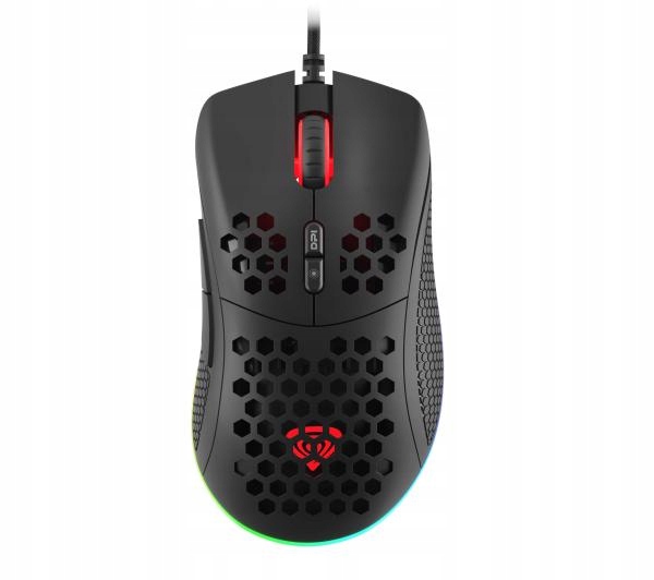 Mysz Genesis Krypton 555 USB RGB LED Gamingowa Czarna