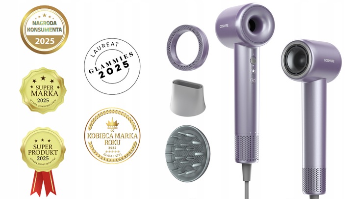 Mocna Suszarka do Włosów COSHARE EssenceRing SuperFlow1 PRO Jonizacja