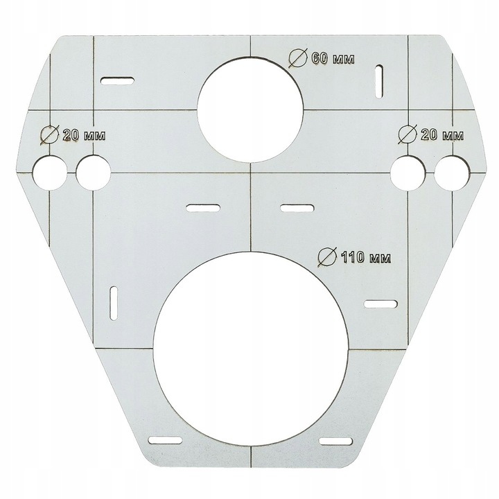 SZABLON WZORNIK OTWORÓW STELAŻ WC GEBERIT TECE GROHE KOŁO CERSANIT