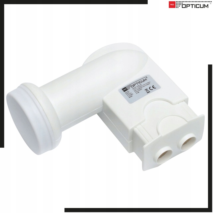 Konwerter Satelitarny Twin LNB 4K UHD Opticum Robust Mocny 01dB