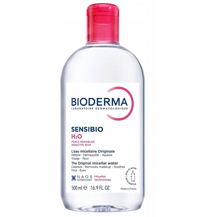 BIODERMA Sensibio H2O płyn woda micelarna do demakijażu twarzy 500ml