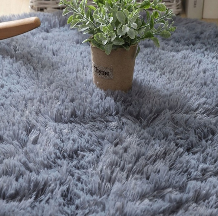 Pluszowy Dywan Shaggy Puszysty Do Salonu Miękki 160x230 Prostokąt Futrzany