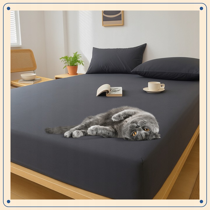 Prześcieradło Nieprzemakalne z Gumką 90x200 Wodoodporne Wodoszczelne