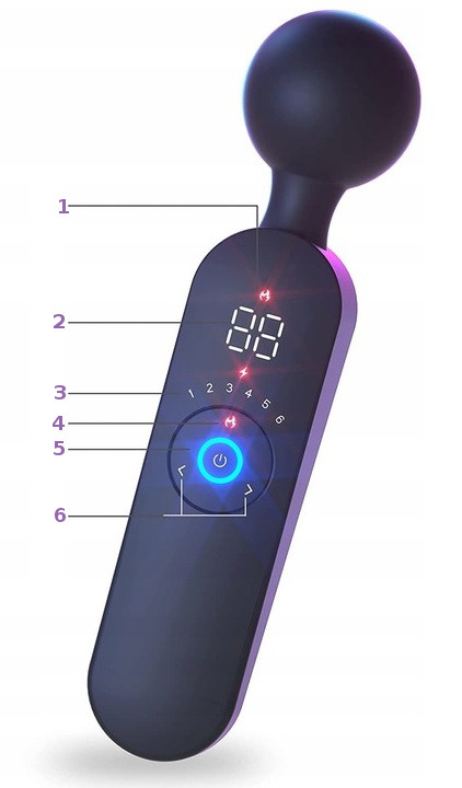 Masażer Łechtaczki LCD Wibrator 12 Funkcji Grzanie