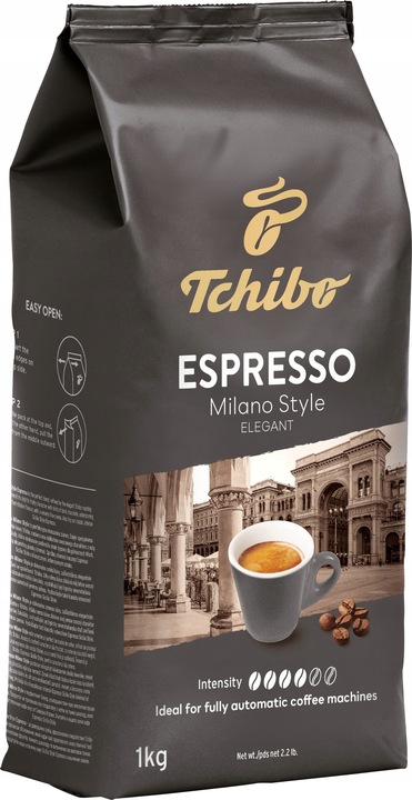 Kawa Ziarnista Tchibo Espresso Milano Style Długie daty ważności 1000