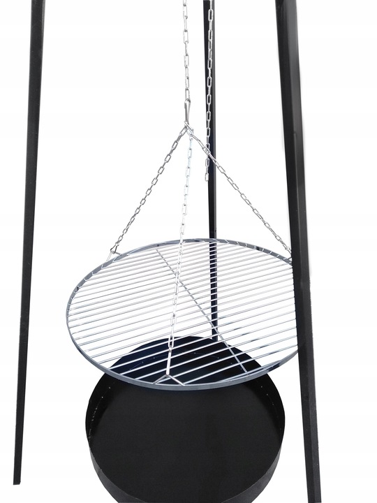 GRILL OGRODOWY WISZĄCY TRÓJNÓG PALENISKO WĘGLOWY 5