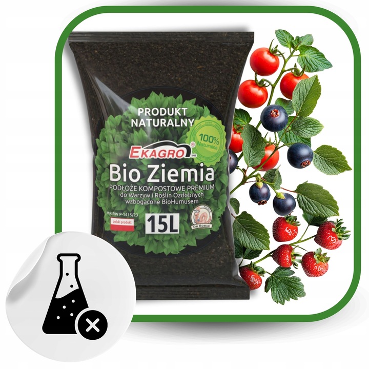 Bio Ziemia Ogrodowa Uniwersalna z EKO Nawozem Podłoże od Dżdżownic