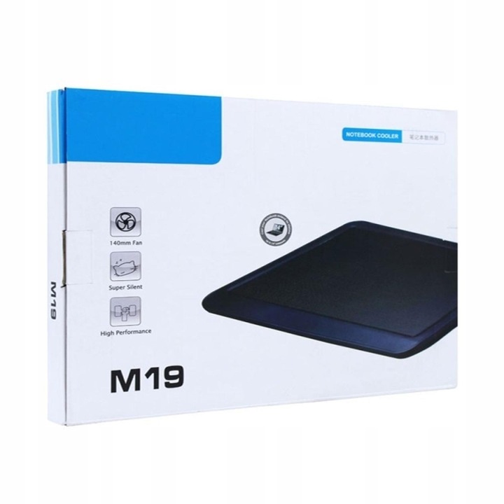 PODSTAWKA CHŁODZĄCA POD LAPTOPA LED CICHA USB WIATRAK 140mm DO 15,6"