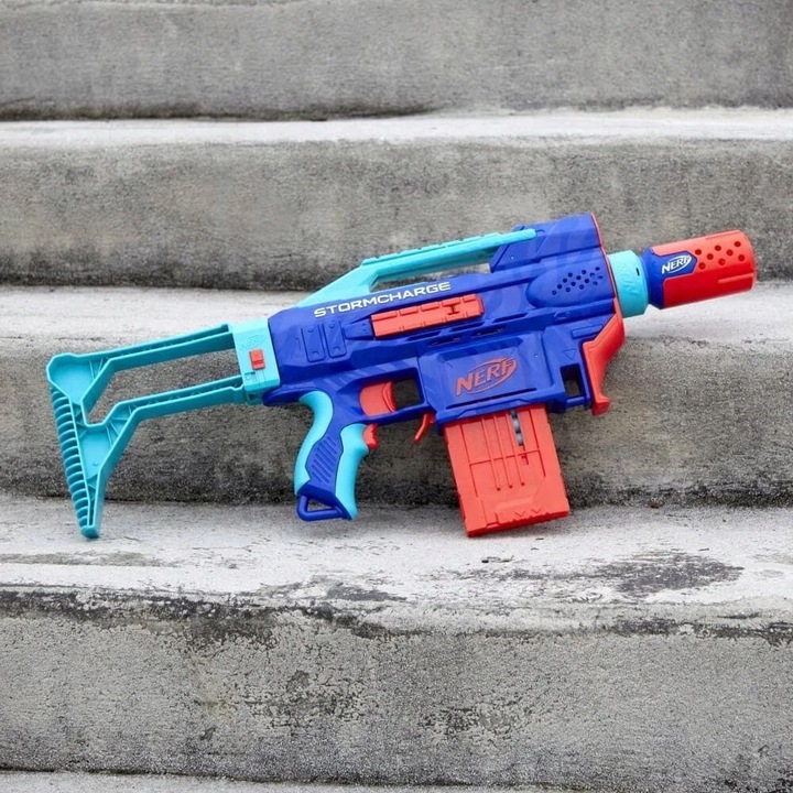 PISTOLET NERF ELITE 2.0 Automatyczny STORMCHARGE 4W1 20 STRZAŁEK +10 WAFFLE