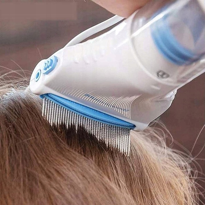 GRZEBIEŃ NA WSZY GNIDY PCHŁY ELEKTRYCZNY FILTR ODKURZACZ TERMINATOR