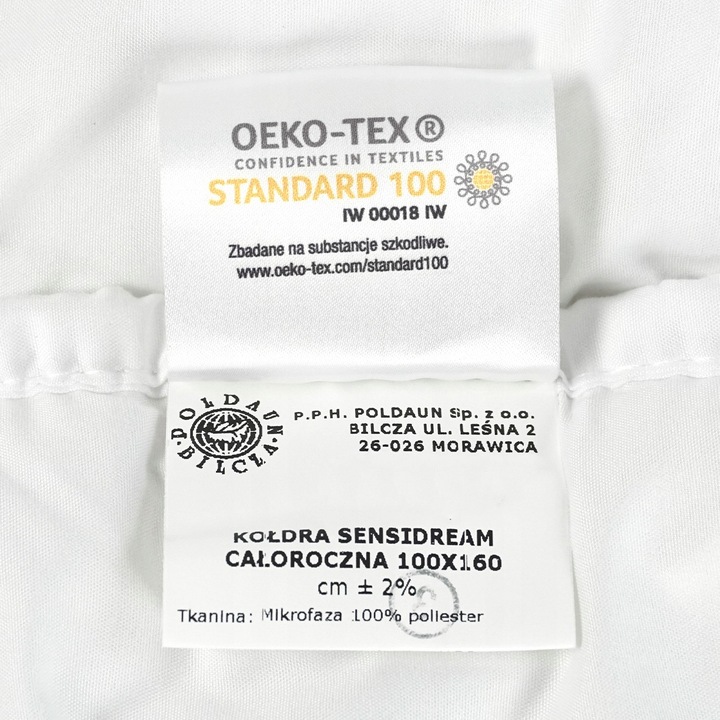 Kołdra 100x160 cm całoroczna + poduszka 40x60 cm