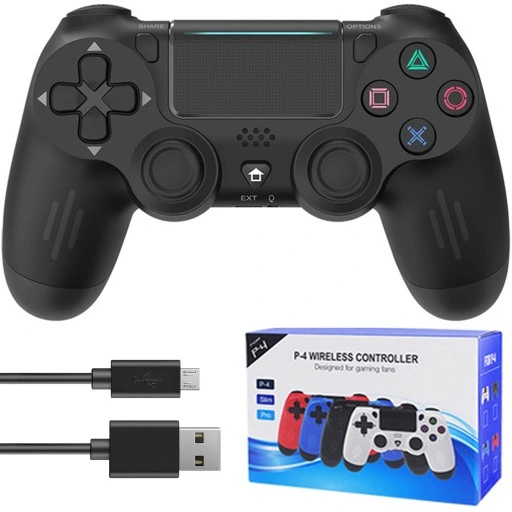 BEZPRZEWODOWY PAD GAMINGOWY do PS4 KONTROLER DOUBLESHOCK WIBRACJE Zamiennik