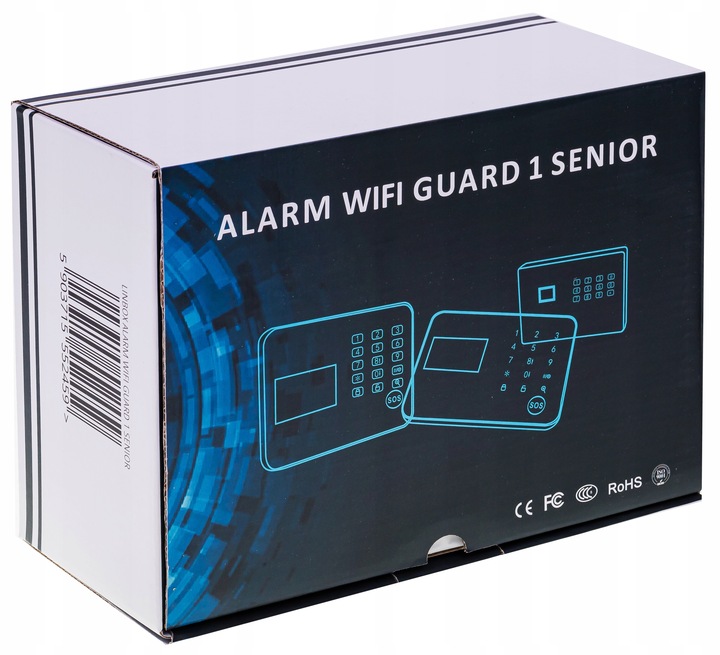 BEZPRZEWODOWY ALARM LCD GSM APP SYRENY POLSKI