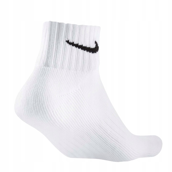 SKARPETY NIKE EVER DAY UNISEX ROZMIAR 38-42 BIAŁE PÓŁWYSOKIE 3 PARY