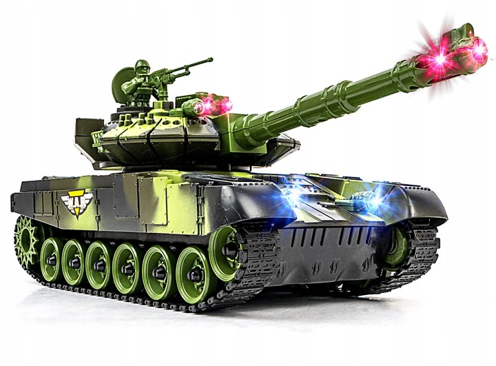 Duży Czołg Zdalnie Sterowany War Tank Bitwa Efekty